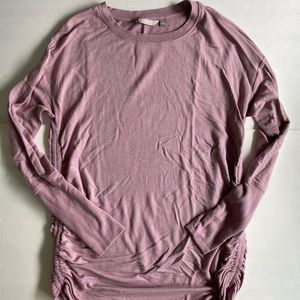 Athleta top with side ruching
